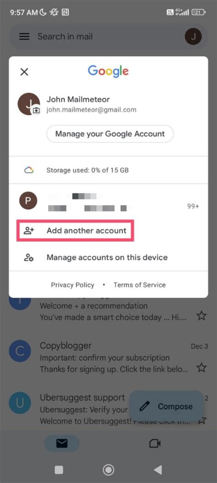 Android: How to Add a Gmail Account?