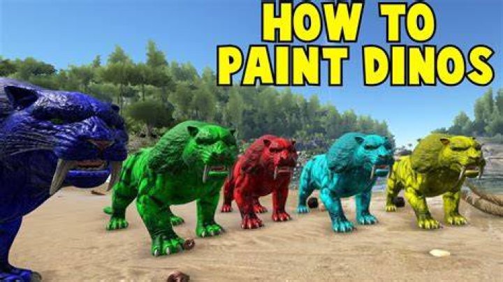 ark how to paint dinos ps4?