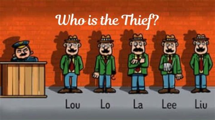 Brain Teaser Logic Puzzle: Who Is The Thief Here?