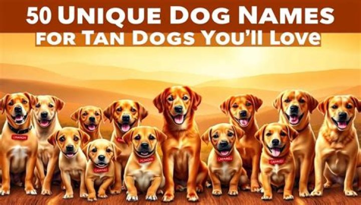Creative And Fun Names For Tan Dogs