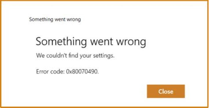 Fix Error 0x80070490: We Couldn’t Find Your Settings?