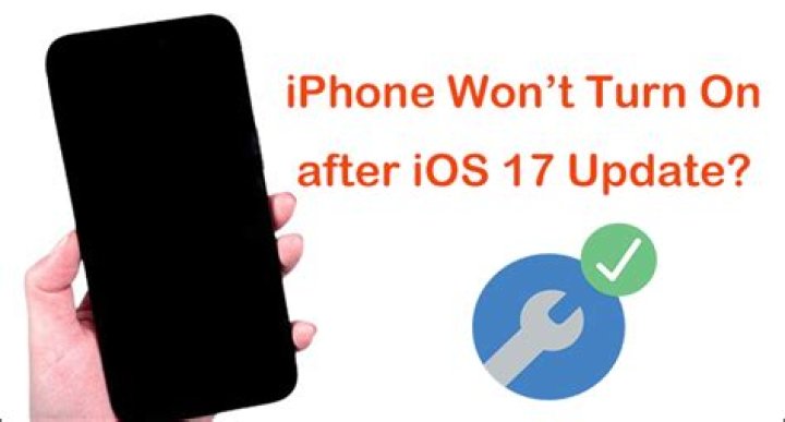 fix iphone wont turn on after update?
