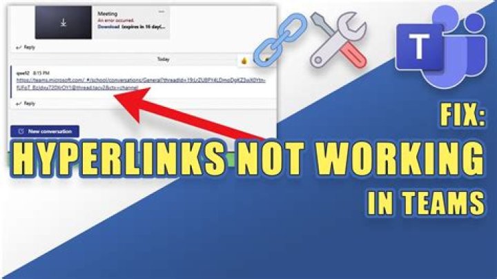 Fix Microsoft Teams Hyperlinks Not Working?