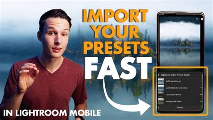 how do i add custom presets to lightroom mobile?