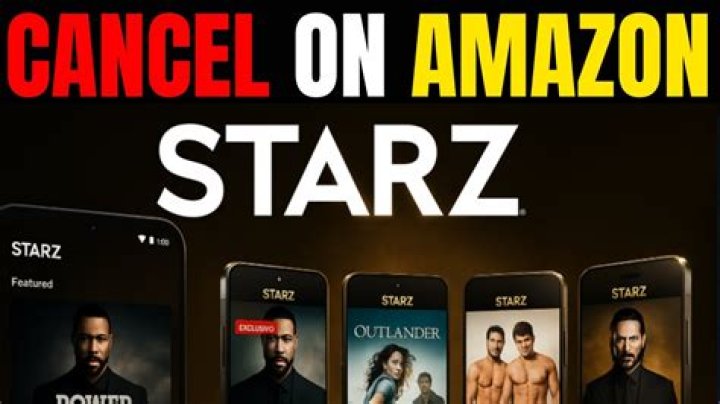 How do I cancel Starz on prime?