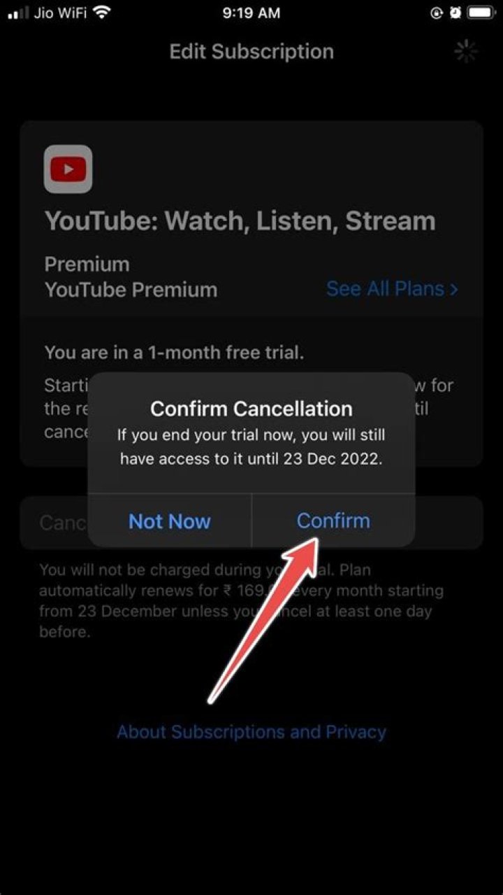 how do i cancel youtube premium on my phone?