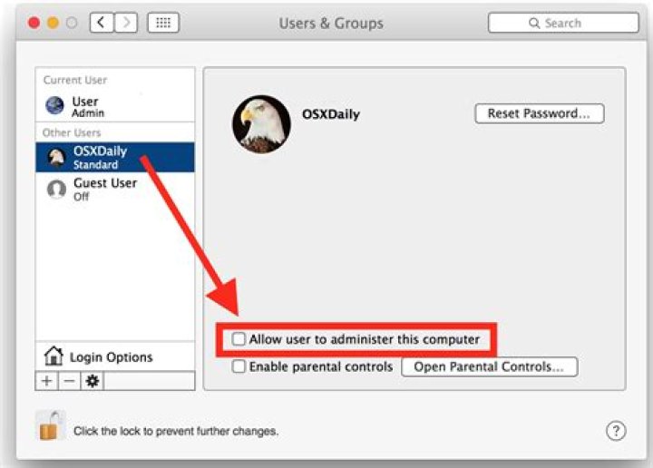 How do I change admin on Mac?