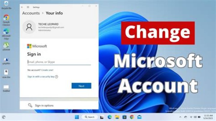 How do I change my Microsoft account on Windows Phone without resetting it?