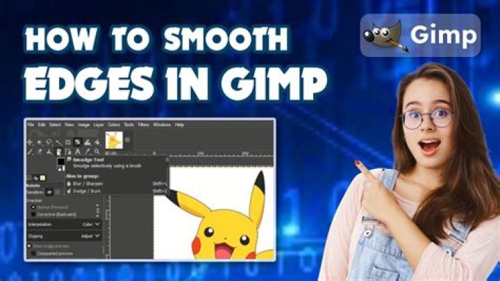 how do i clear edges in gimp?