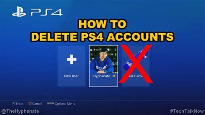 How do I delete a PlayStation account?