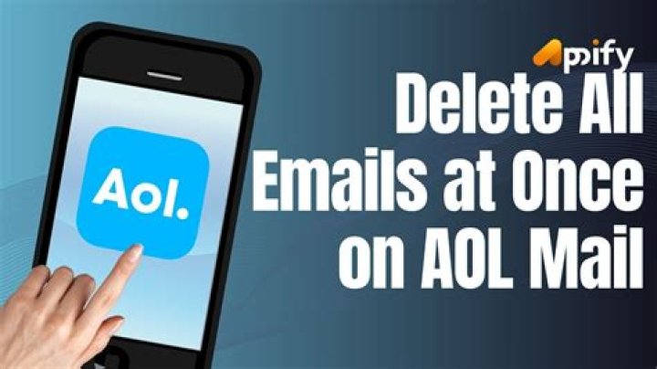 how do i delete all my emails on aol?