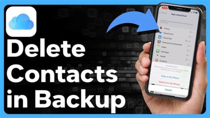 How do I delete contacts from cloud?