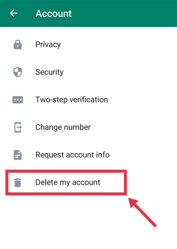 How do I delete my number from WhatsApp?
