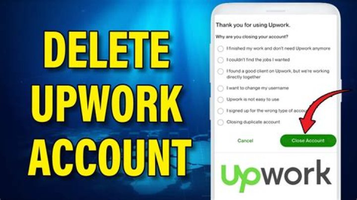 How do I delete my suspended Upwork account?