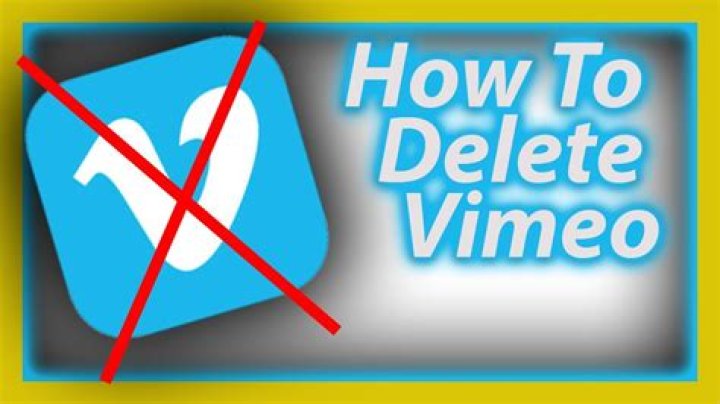 How do I delete my Vimeo account 2021?