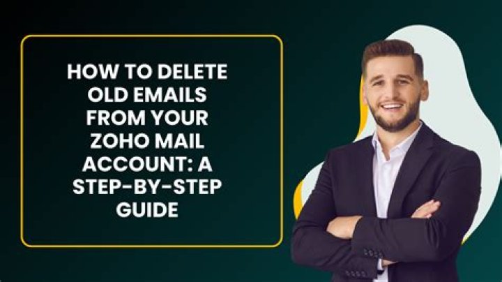 How do I delete old emails in Zoho?