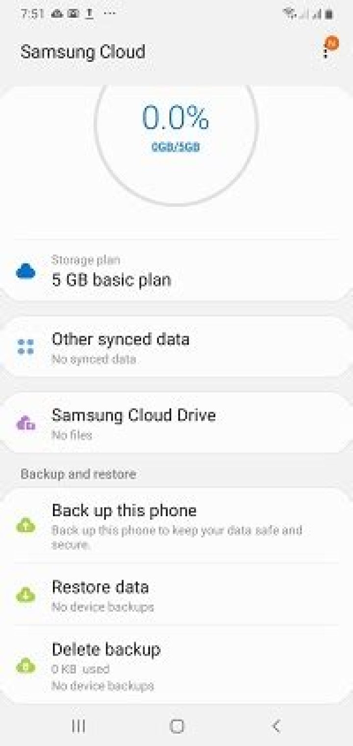 How do I delete Samsung Cloud?