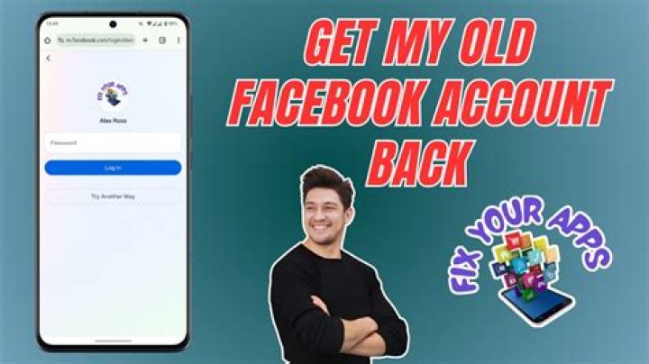 How do I get into my old Facebook account?