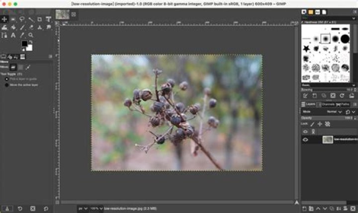 how do i improve image quality in gimp?