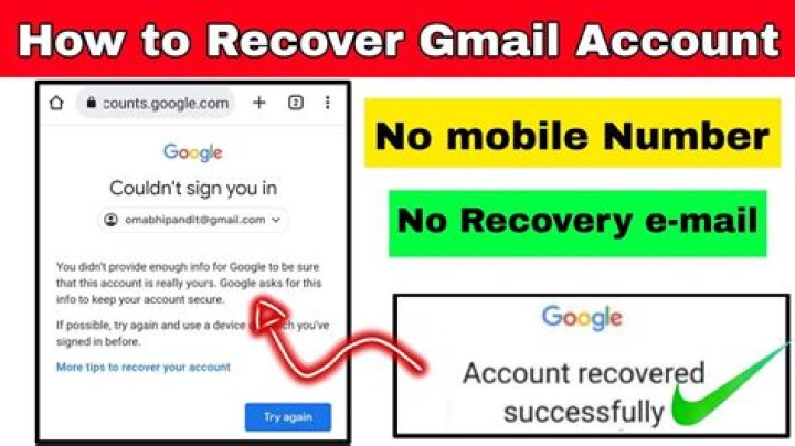 How do I recover my old YouTube account without Gmail?