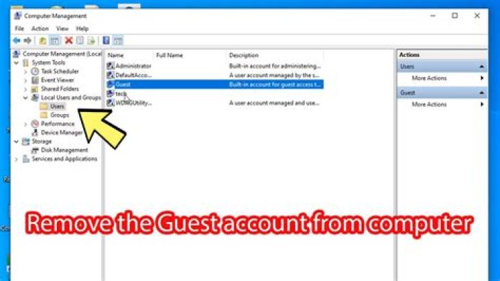 How do I remove guest user?