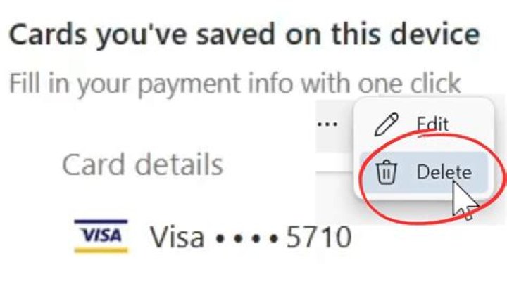How do I remove my credit card info from Vudu?