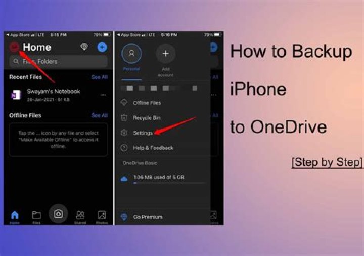 How do I remove OneDrive from my Iphone?