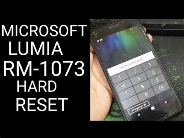 how do i reset my microsoft rm 1073 phone?