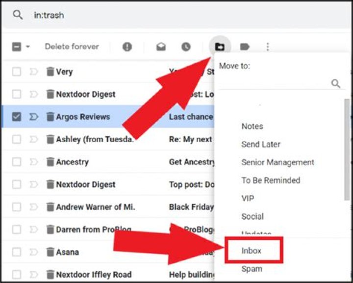 How do I retrieve a deleted email from pop3?