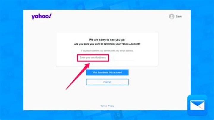How do you delete a Yahoo account?