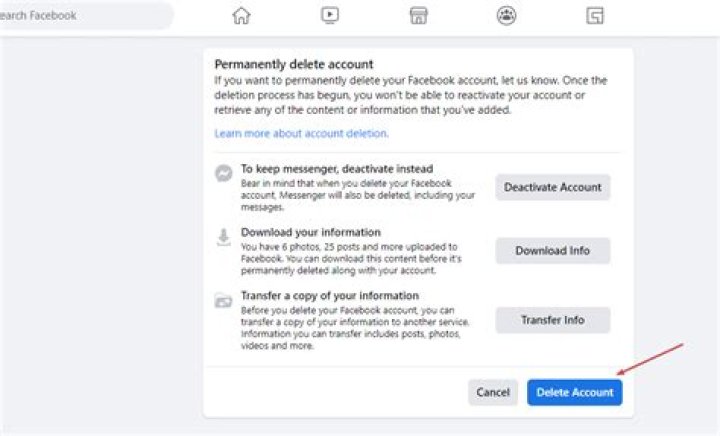 how do you delete facebook account permanently immediately link?