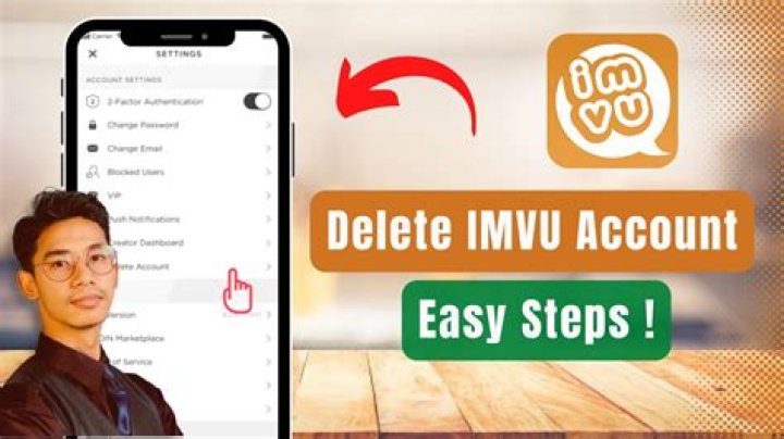 How do you delete IMVU from your phone?