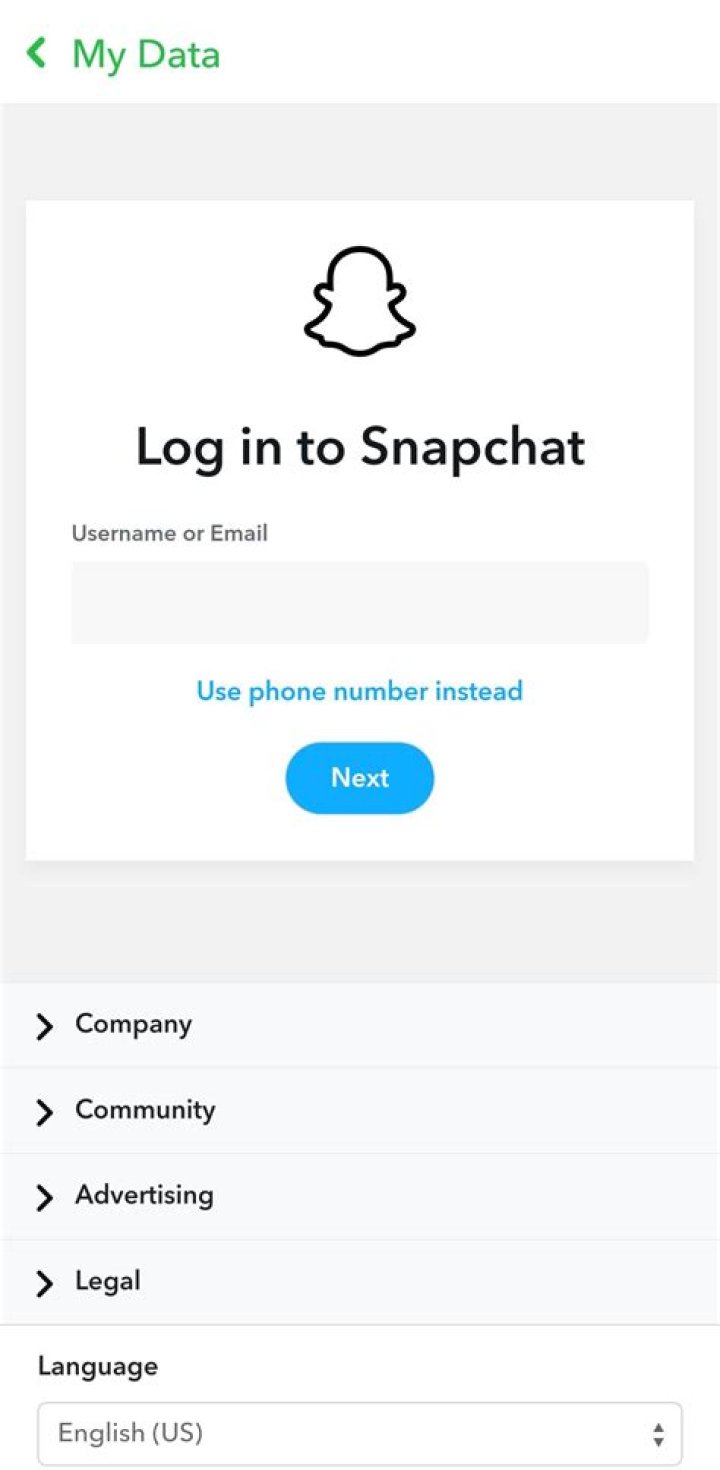 How do you find deleted Snapchat accounts?