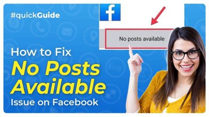 how do you make it say no post available on facebook?