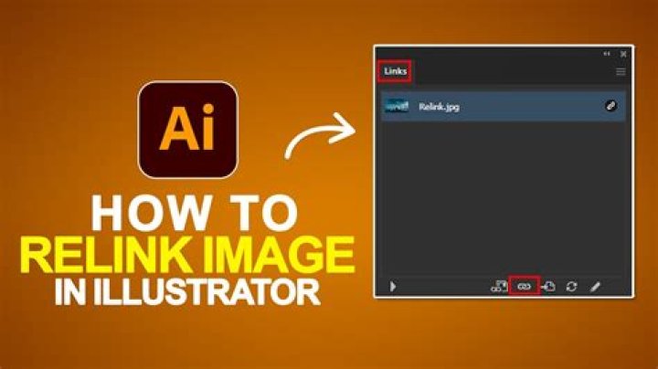 how do you relink a file in illustrator?
