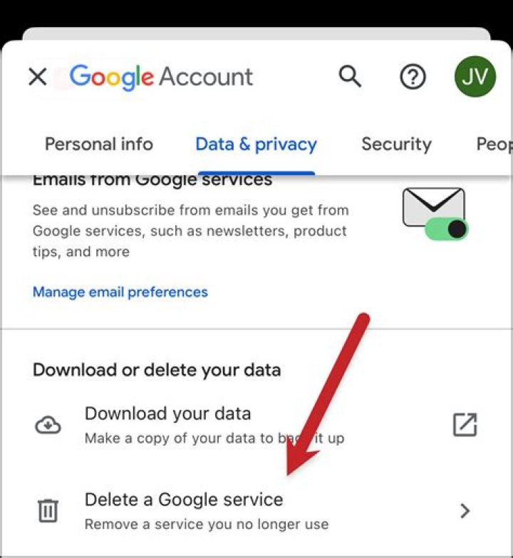 How do you remove an email account from Gmail?