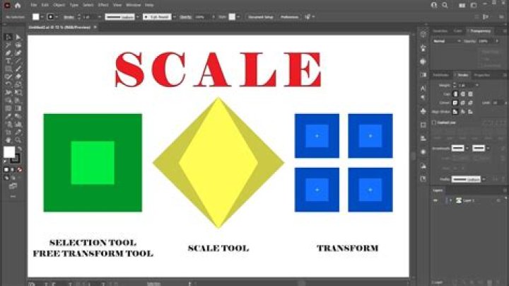 how do you scale in illustrator?