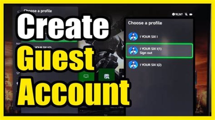 how to add a guest account on xbox one?