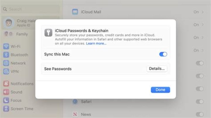 how to approve iphone keychain from another device?