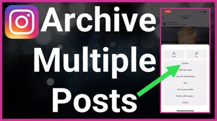 how to archive all posts on instagram?