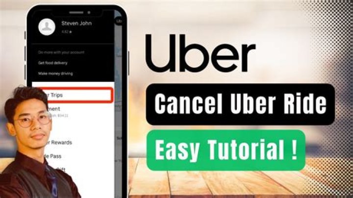 how to cancel uber ride on android?