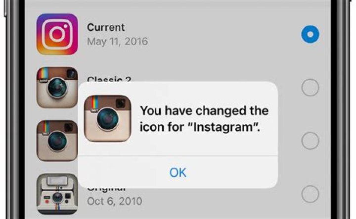 how to change instagram icon 2022?