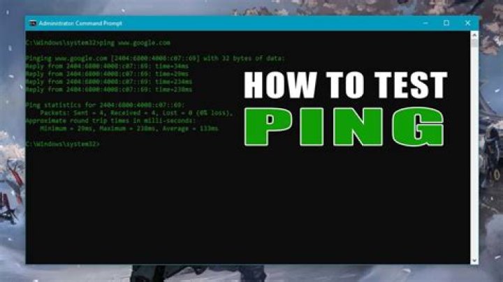 how to check ping on ps4?