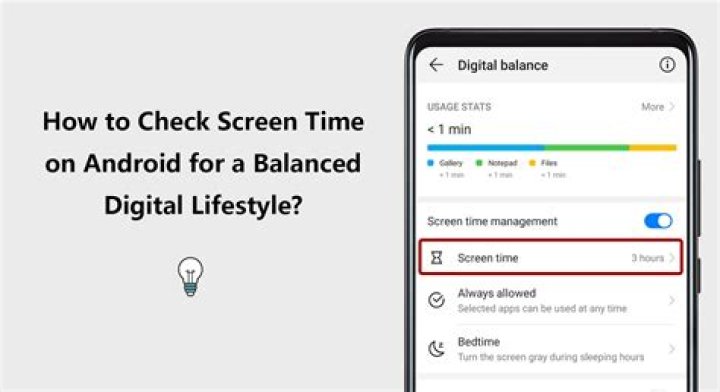 How to Check Screen Time on Android?