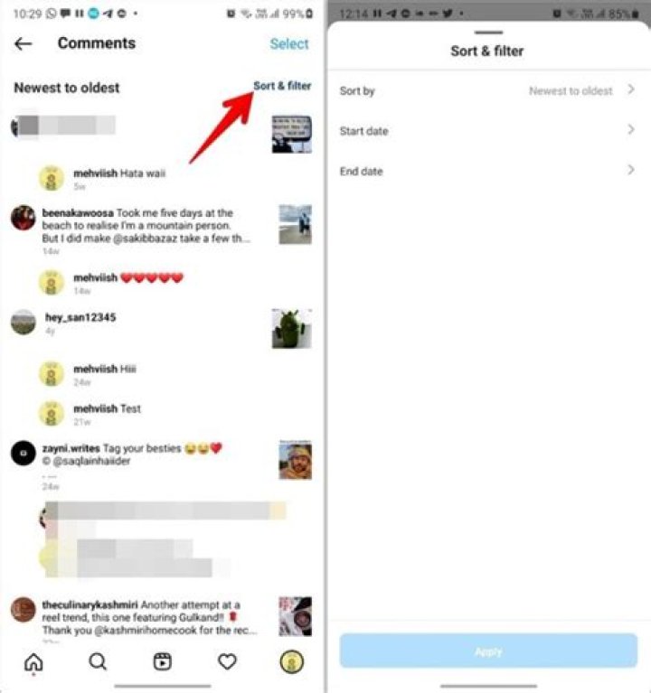 how to check what you commented on instagram?