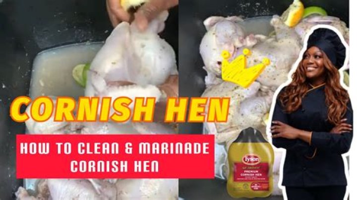 how to clean a cornish hen?