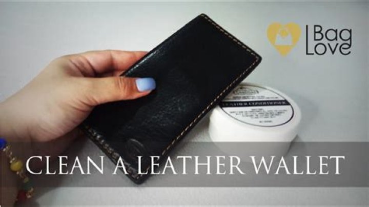 how to clean a leather wallet?