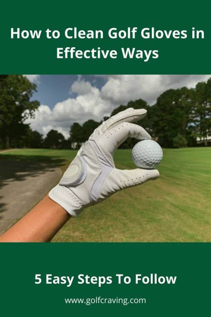 how to clean golf glove?