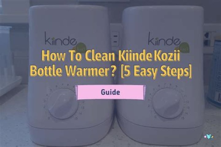 how to clean kiinde bottle warmer?