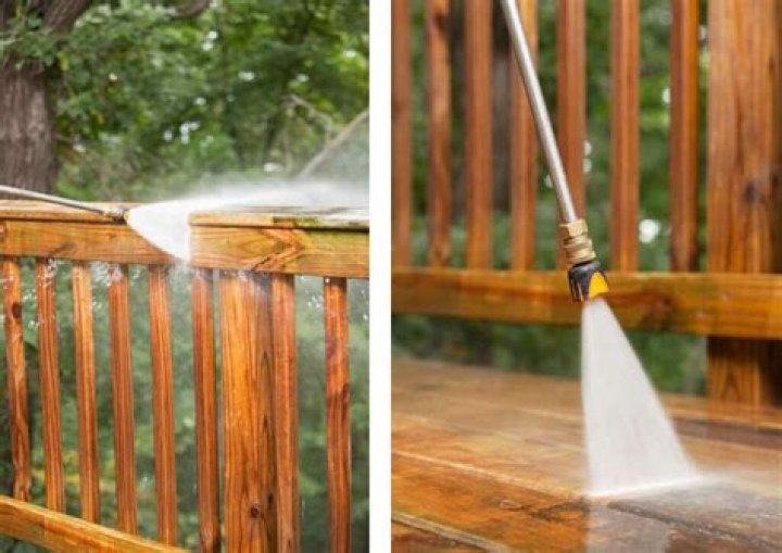how to clean pollen off deck?
